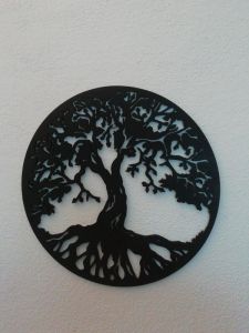 Obrázek strom života-černá