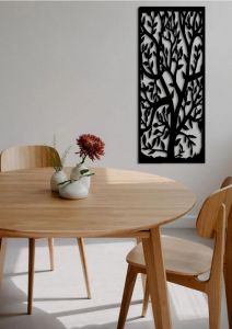 Dekorační panel dřevěný 60x25cm | černá , bílá