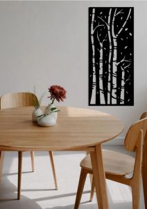 Dekorační dřevěný panel 60x27cm pro interiér | černá , bílá