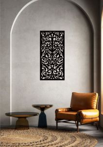 Dřevěný dekorační panel 60x30cm | černá , bílá