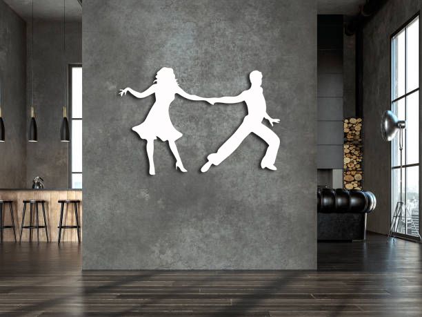 Obraz na zeď- Tanec 35x23cm - bílá