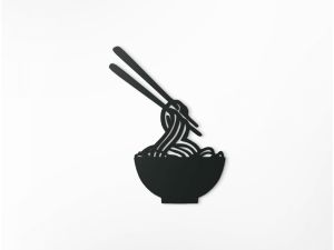 Obraz do kuchyně - Činské hůlky, černý