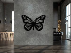  Obraz do kuchyně - Motýl, černý