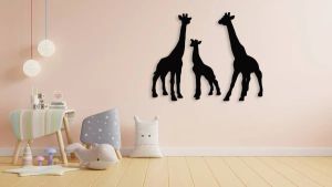 Obrázek na zeď - Žirafi,rodinka