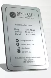 cedule otevírací doba