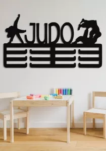 Věšák na medaile Judo černý