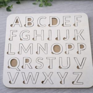 Dřevěná abeceda - Skládačka pro děti