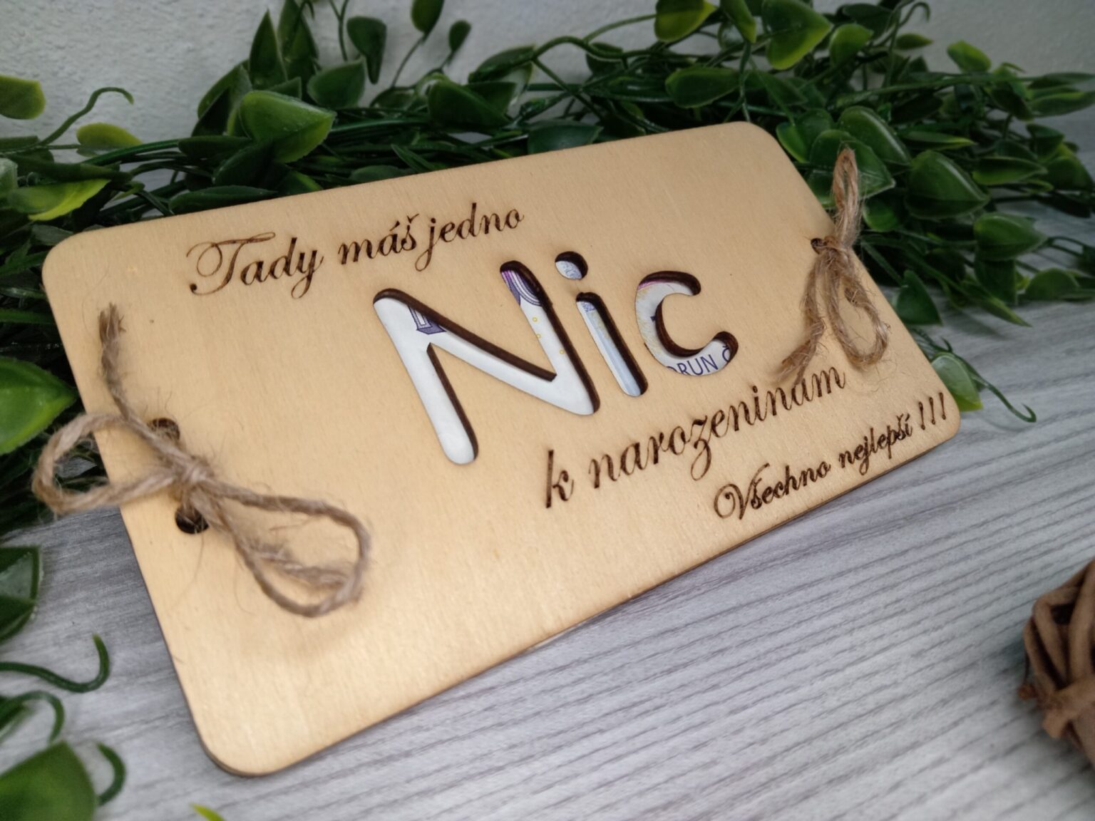 20011 Dřevěná obálka - NIC