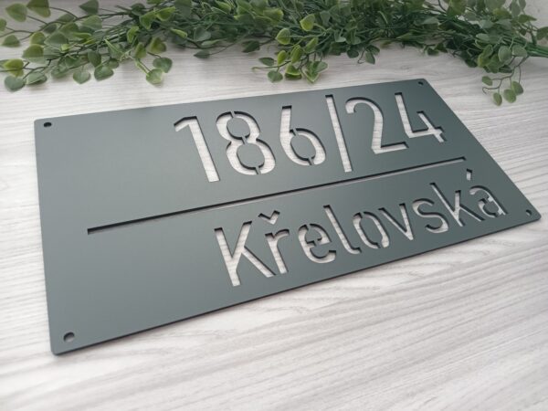Domovní číslo tabulka, vlastní text 20x40cm