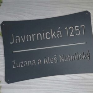 Moderní domovní čísla na fasádu