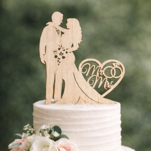 Svatební zápich na dort 10x16cm, 2ks