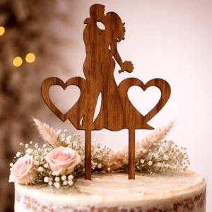 Zápich na svatební dort 20x13,5cm, 2ks