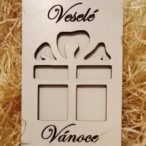 Obálka na peníze Vánoční - Veselé Vánoce s elegantním designem