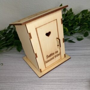 malá Dřevěná kadibudka - Pokladnička
