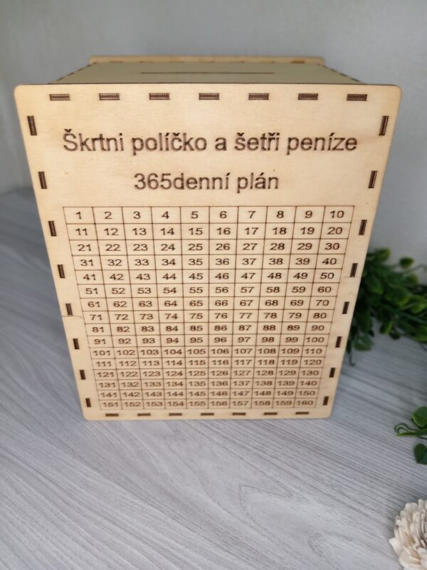 Originální pokladnička na 365dní - Velká pokladnička XXL
