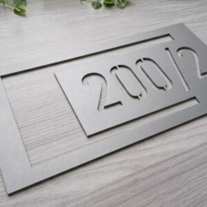 Číslo popisné tabulka s vlastním textem