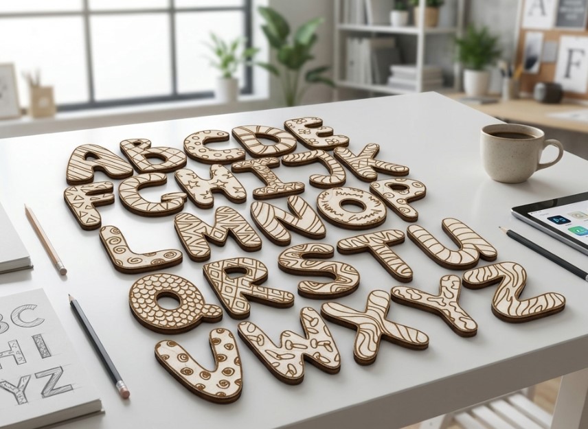 Dřevěné jméno na míru 20 cm - Dřevěná jmenovka - Obrázek 2