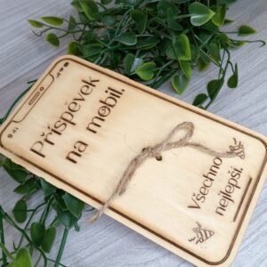 Dřevěný příspěvek na mobil