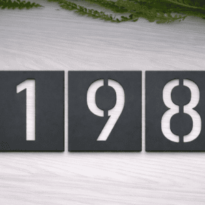 Domovní číslo na fasádu s vlastního textu