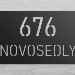 Domovní číslo na zeď