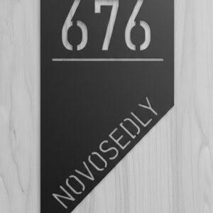 Cedule číslo popisné, s volbou vlastního textu.