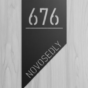 Cedule číslo popisné, s volbou vlastního textu.