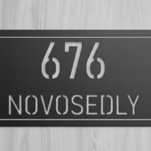 Číslo popisné na zeď