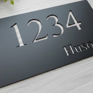 Číslo popisné s vlastním textem