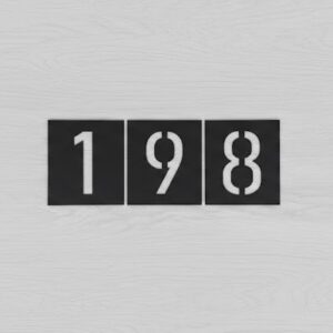 Domovní číslo na fasádu s vlastního textu