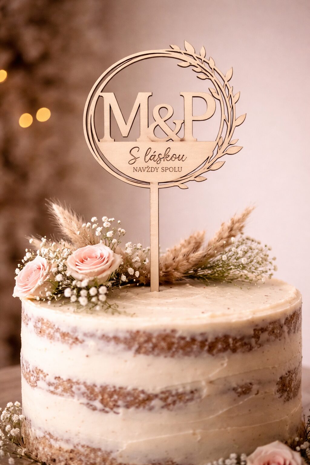 Svatební zápich na dort- vlastní text – Bild 2