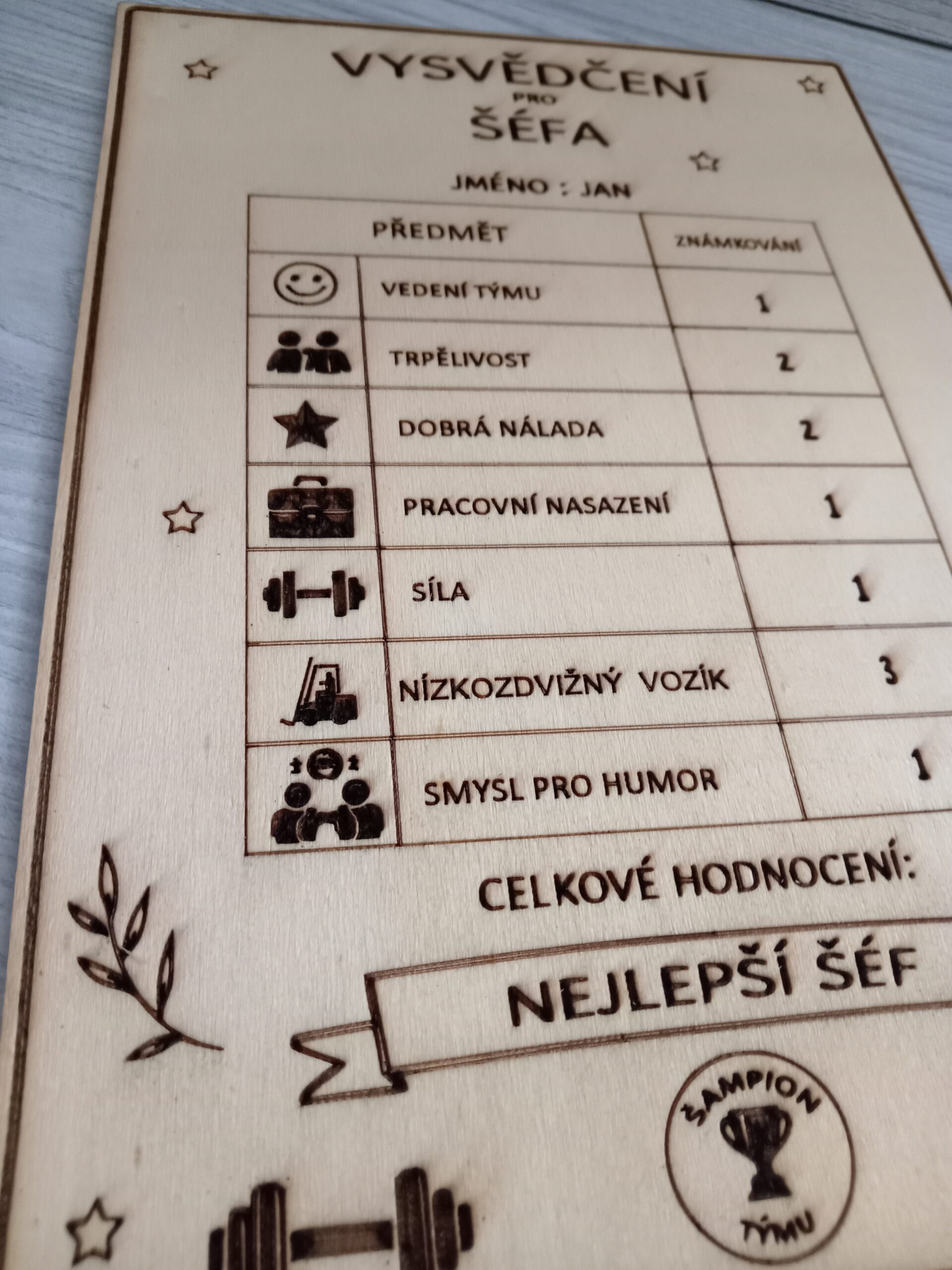Vysvědčení s vlastním textem - Obrázek 2