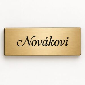 Jmenovka na poštovní schránku