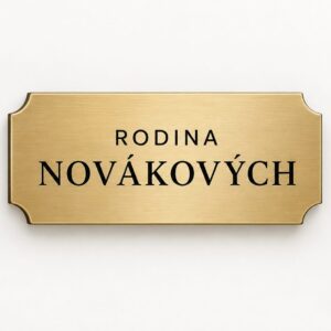 Jmenovka na zvonek nebo schránku 