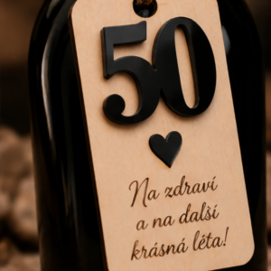 Visačka na láhev s vlastním textem